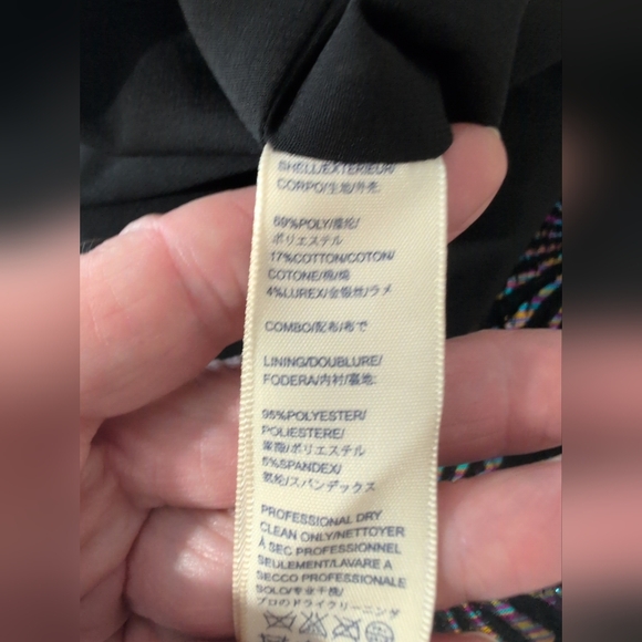 Rebecca Minkoff Blazer Jacket Womens 0 Black Base/Iridescent Maximalist Textured - Picture 13 of 15